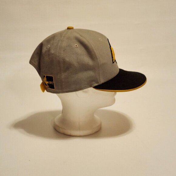 Los Angeles Lakers New Era Grey Black Era Snapback Hat Cap One Size - Picture 7 of 11